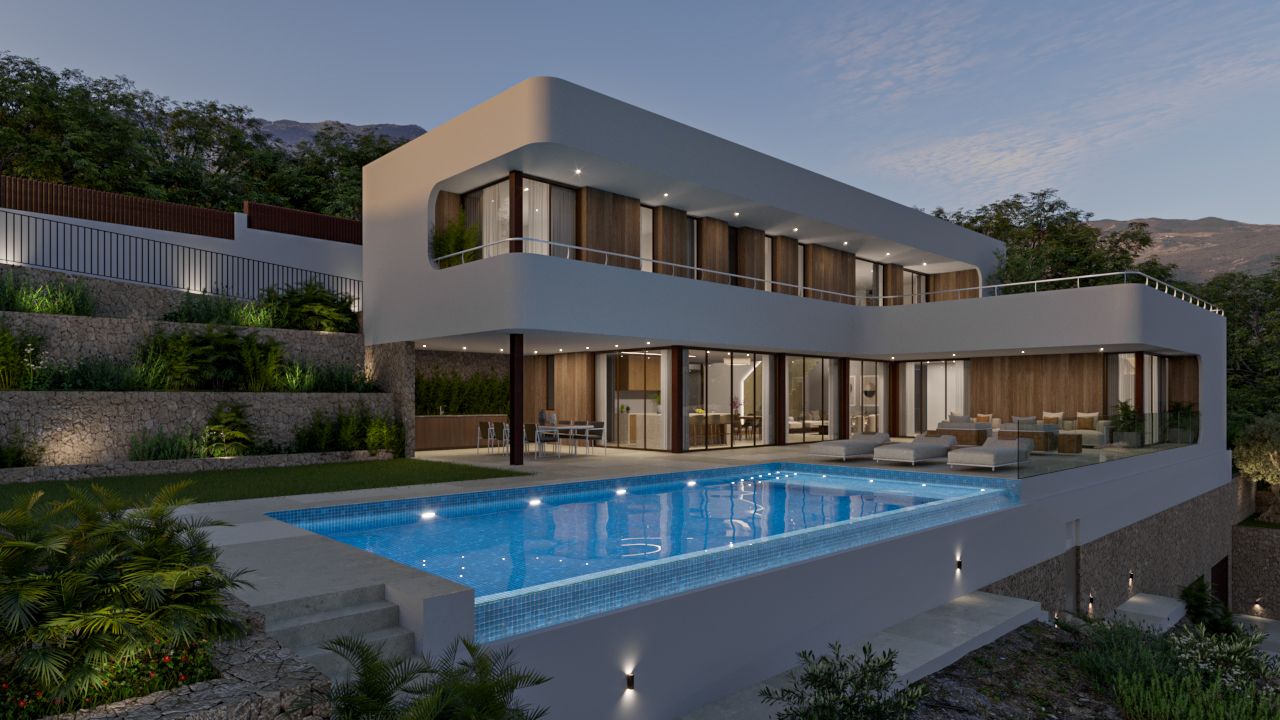 Villa Maïa. Projekt mit Lizenz. Neues Projekt einer modernen Villa von Vives Pons Homes in Marquesa VI.