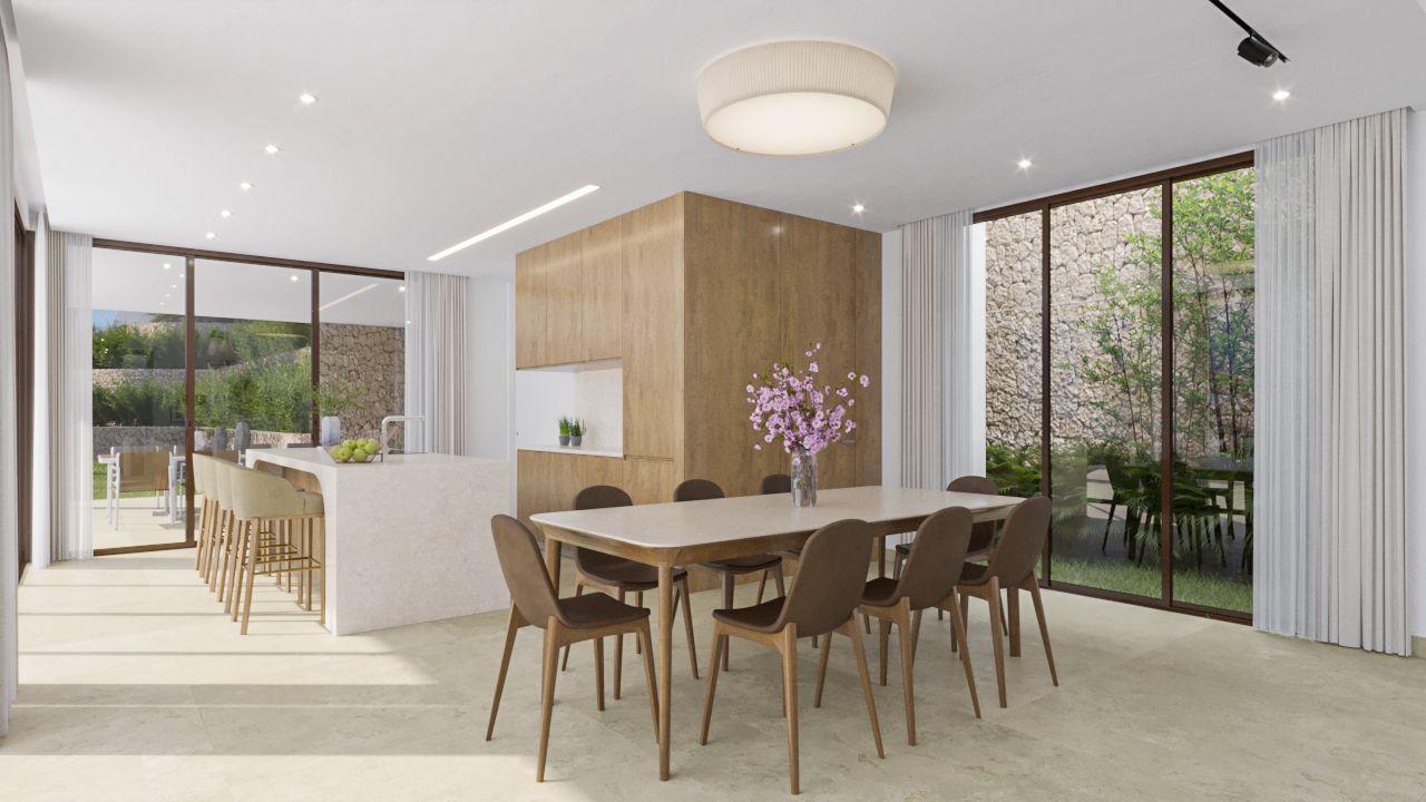 Villa Maïa. Projekt mit Lizenz. Neues Projekt einer modernen Villa von Vives Pons Homes in Marquesa VI.