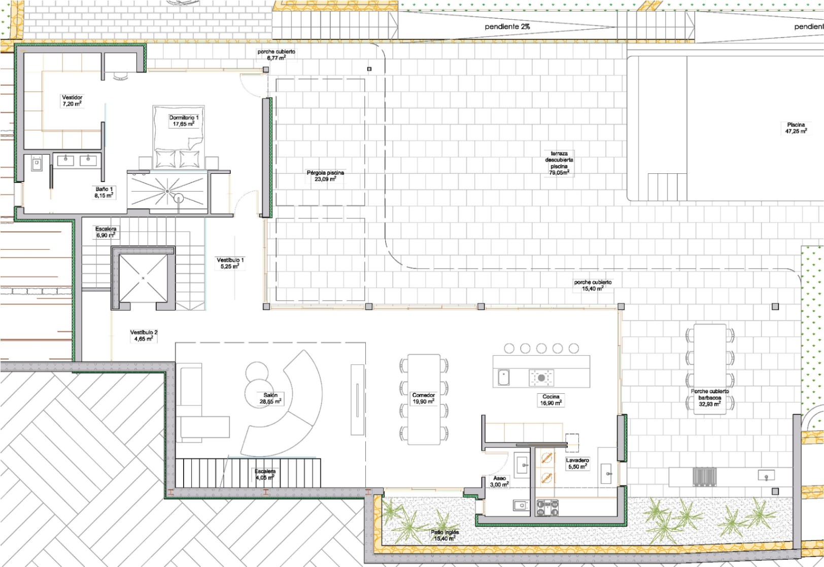 Villa Maïa. Projekt mit Lizenz. Neues Projekt einer modernen Villa von Vives Pons Homes in Marquesa VI.